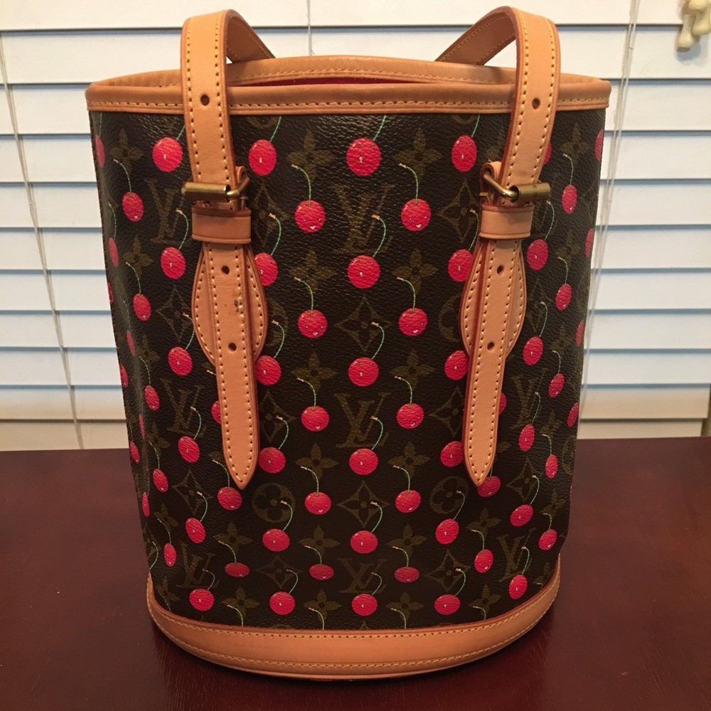 Authentic Louis Vuitton cerises cherry bucket bag